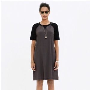 MADEWELL baseball jersey shift dress